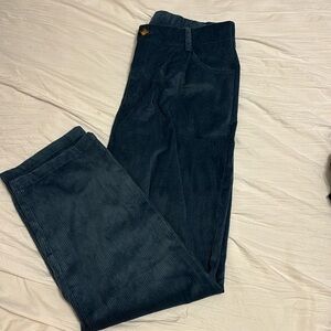 Navy blue Corduroy straight pants size L.